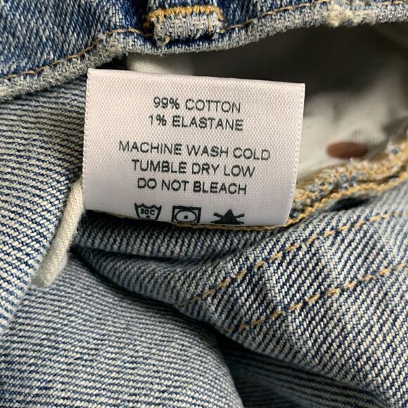 Women’s ABLE the straight jean size 32 raw hem sold out high rise waist - Picture 7 of 13